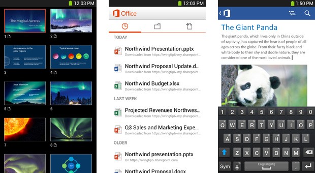 微软发布 Android 版 Office Mobile 微软发布 Android 版 Office Mobile