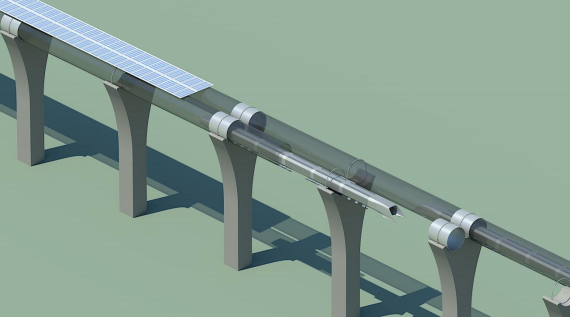 未来 Hyperloop 超回路列车运输工具的 Alpha 版概念