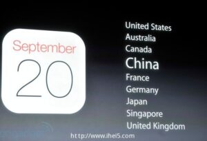 iPhone 5s、5c 将于9月20日正式在中国大陆开卖_爱黑武