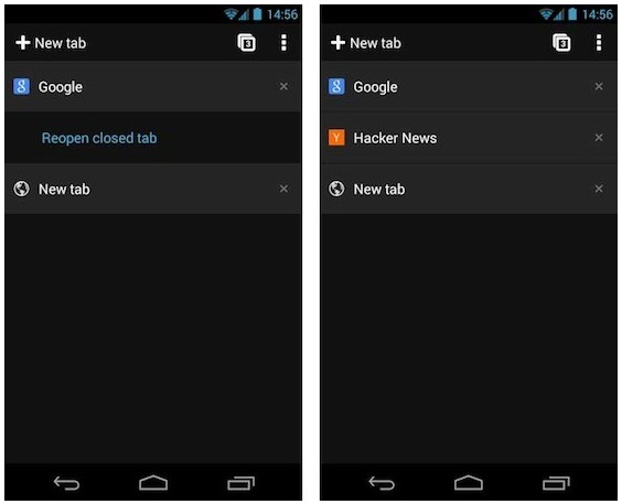 Android版Chrome Beta更新标签切换UI