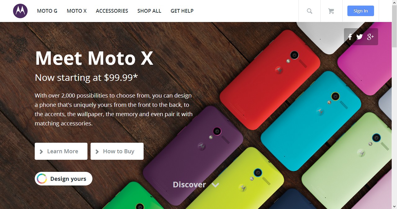 Moto G现身摩托罗拉官方网站 或为Moto X低价版DVX