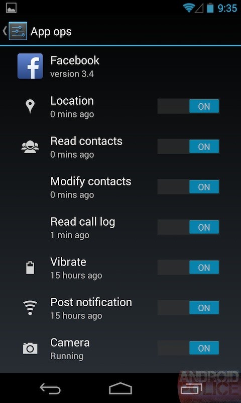 开启Android 4.3隐藏了授权管理工具Apps Ops