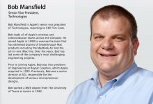 苹果公司高级副总裁 Bob Mansfield 的简历从苹果官网高管名单中消失_爱黑武