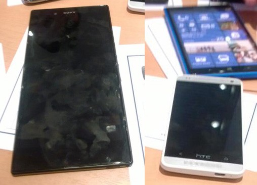 HTC M4 伴随两部谣传中的大萤幕手机 Nokia Lumia 1030 与 Sony Togari 现身泄露照中?