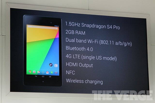 新Nexus 7发布 1920×1200 分辨率,售价约1410元起