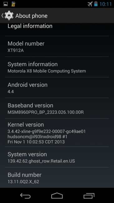 T-Mobile版Moto X Android 4.4 Kitkat系统截图泄漏