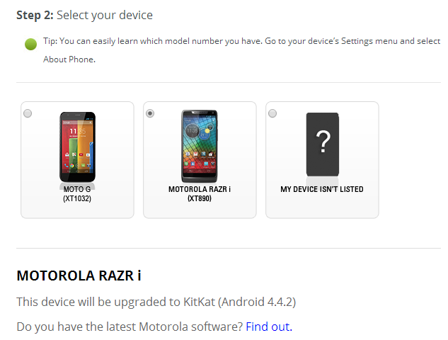 MOTO RAZR i 将得到Android 4.4升级！