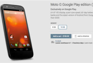 Moto G推出了Google Play Edition_爱黑武
