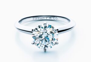 美!Tiffany蒂芙尼经典订婚钻戒_爱黑武